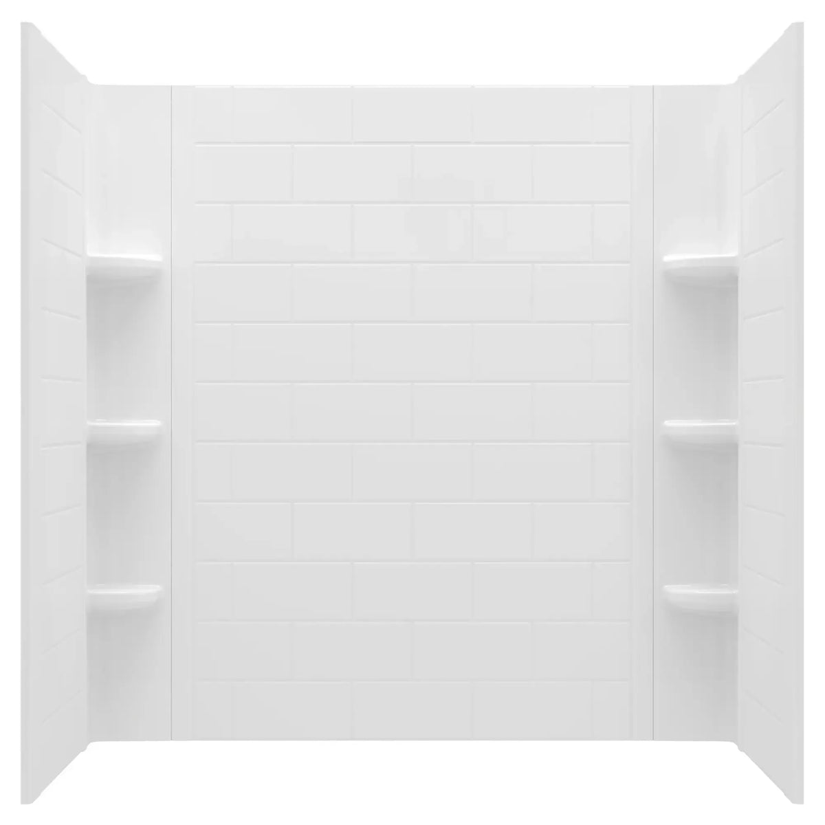 American Standard Princeton PRO 60 x 30 x 60-inch Direct to Stud Subway Tile Bathtub Wall Set - product view
