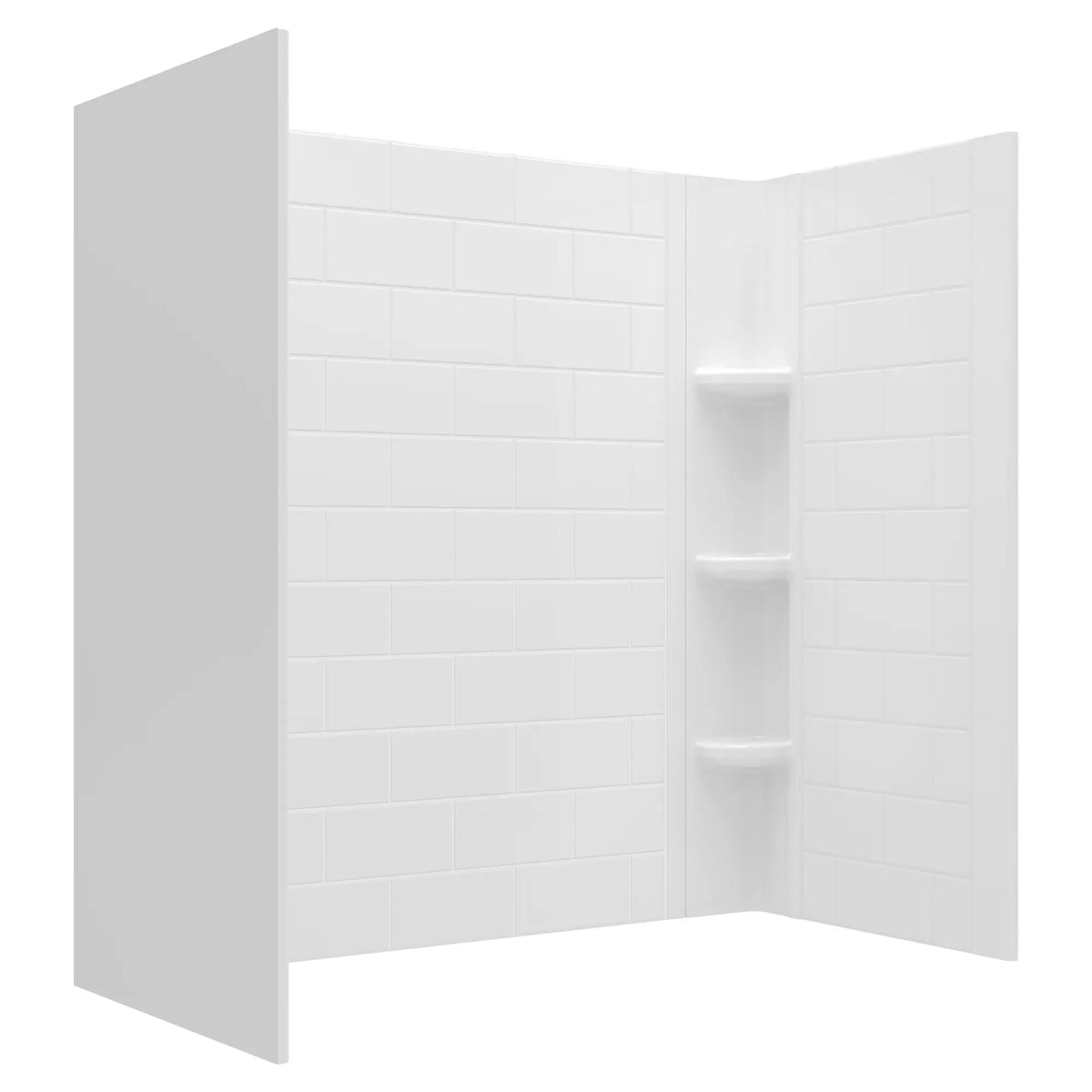 American Standard Princeton PRO 60 x 30 x 60-inch Direct to Stud Subway Tile Bathtub Wall Set - product view