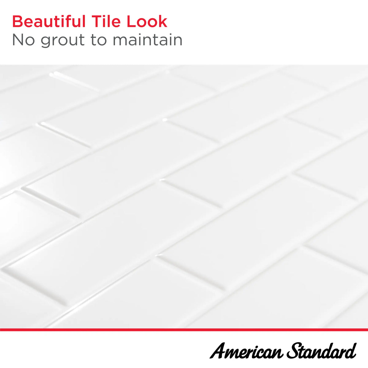 American Standard Princeton PRO 60 x 30 x 60-inch Direct to Stud Subway Tile Bathtub Wall Set - details