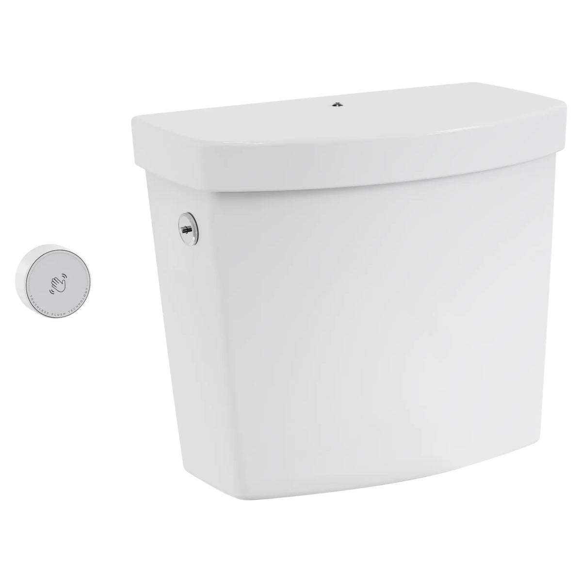 American Standard Cadet Touchless 1.28 gpf Single Flush Toilet Tank Only with Locking Device - White