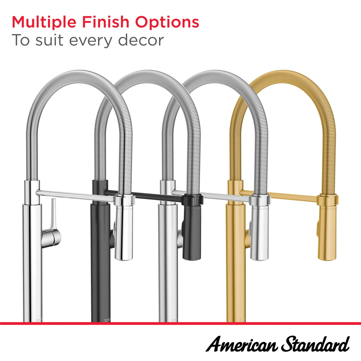 American Standard Studio S Semi-Pro Pull-Down Dual Spray Kitchen Faucet With Spring Spout - details