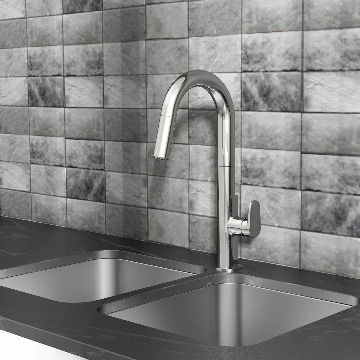 American Standard Beale Single-Handle Pull-Down Dual Spray Kitchen Faucet 1.5 gpm/5.7 L/min - details
