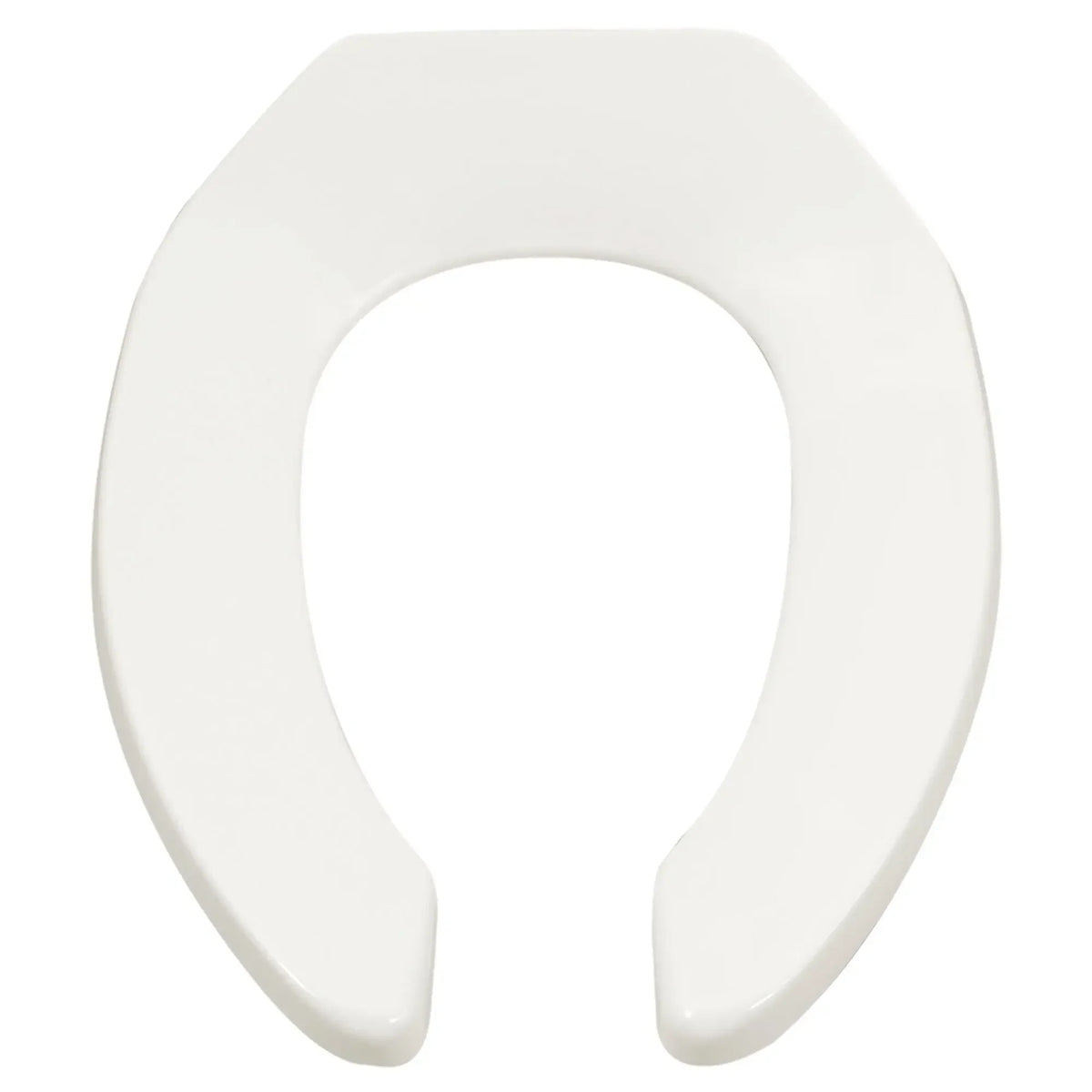American Standard Commercial Heavy Duty Open Front Elongated Toilet Seat with EverClean Surface and Self-sustaining Hinges - details