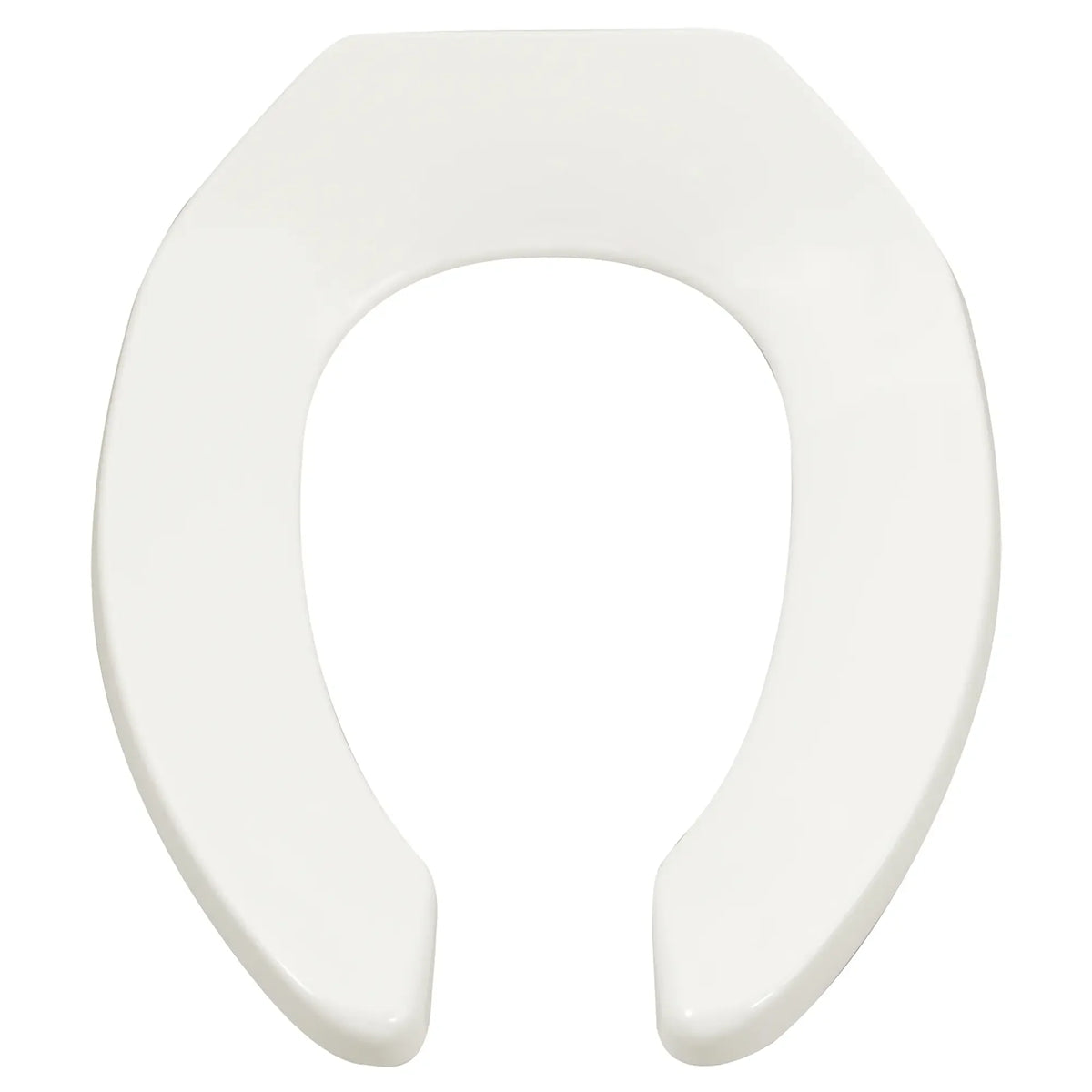 American Standard Commercial Heavy Duty Open Front Elongated Toilet Seat with EverClean Surface - White