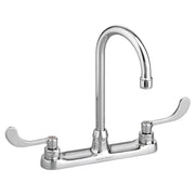 American Standard Monterrey Top Mount Kitchen Faucet With Gooseneck Spout and Lever Handles 1.5 gpm/5.7 L/min - Polished Chrome