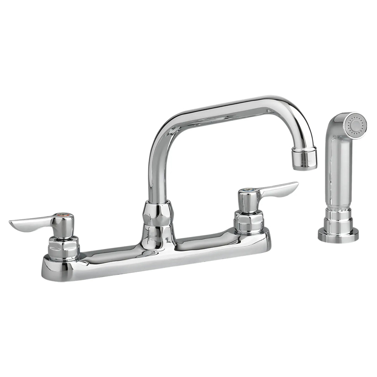 American Standard Monterrey Top Mount Kitchen Faucet With Tubular Spout and Lever Handles 1.5 gpm/5.7 L/min Less Spray - Polished Chrome