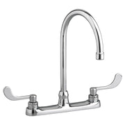 American Standard Monterrey Top Mount Kitchen Faucet With Gooseneck Spout and Wrist Blade Handles 1.5 gpm/5.7 L/min - Polished Chrome