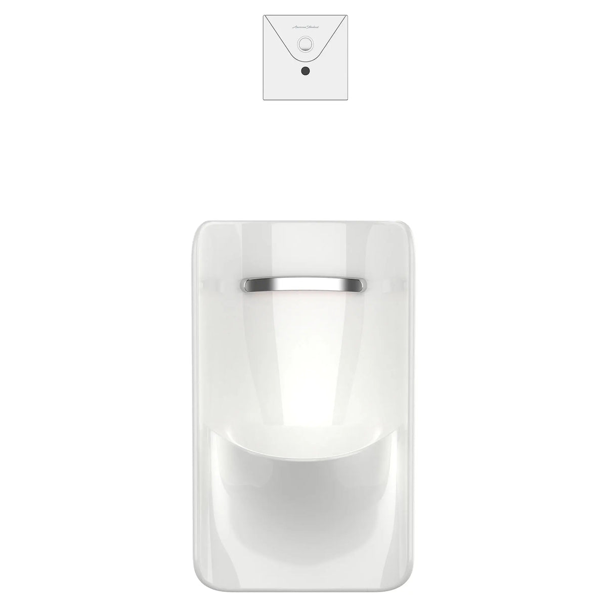 American Standard Greenbrook 0.125 - 0.5 gpf (0.47 - 1.9 Lpf) Back Spud Urinal with EverClean - details