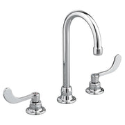 American Standard Monterrey 8-Inch Widespread Gooseneck Faucet With 6-inch Wrist Blade Handles 1.5 gpm/5.7 Lpm - Polished Chrome