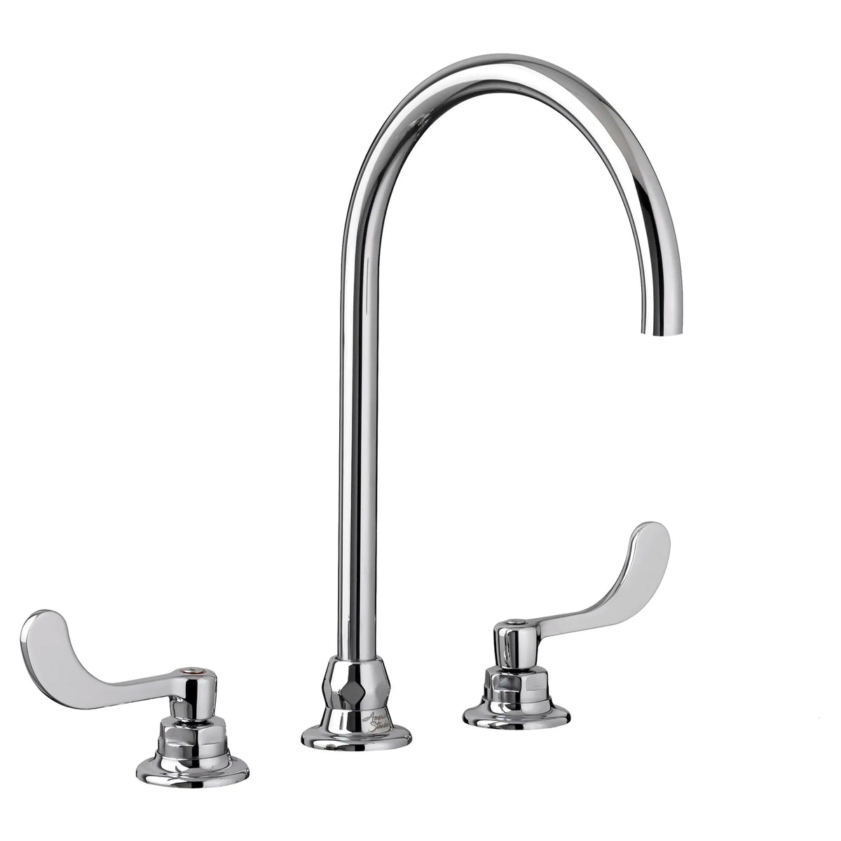 American Standard Monterrey 8-Inch Widespread 8-inch Reach Gooseneck Faucet With Wrist Blade Handles 1.5 gpm/5.7 Lpm Laminar Flow in Spout Base - product view