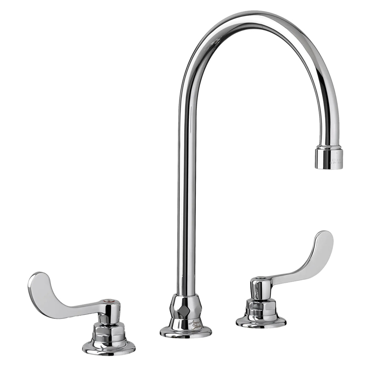 American Standard Monterrey 8-Inch Widespread 8-inch Reach Gooseneck Faucet With Wrist Blade Handles 1.5 gpm/5.7 Lpm With Flexible Underbody - product view