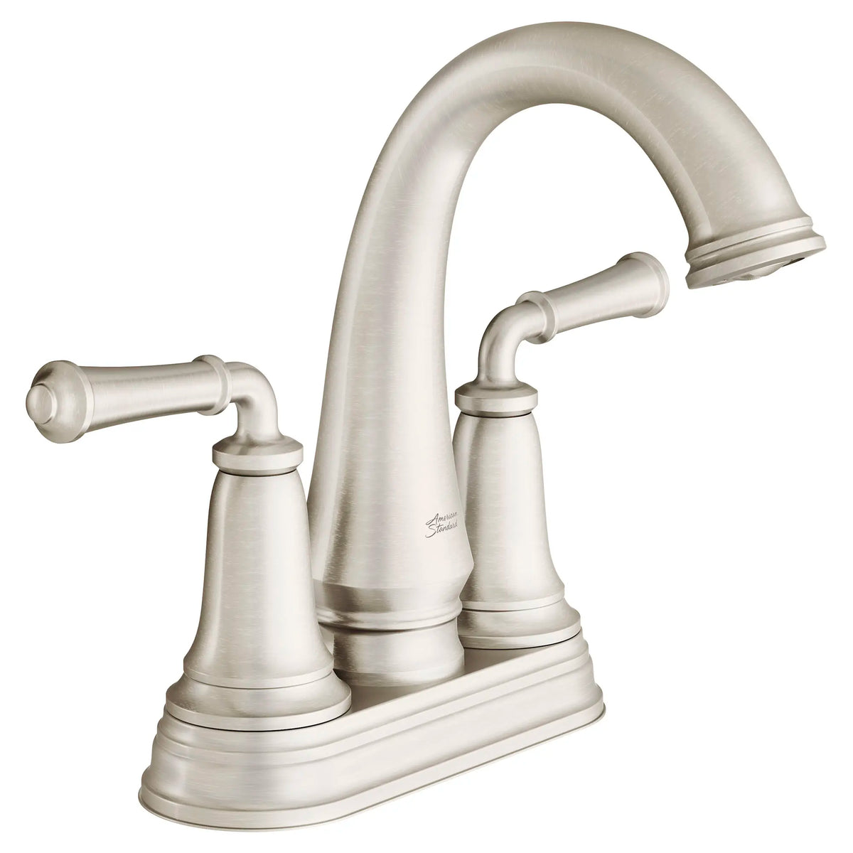 American Standard Delancey 4-Inch Centerset 2-Handle Bathroom Faucet 1.2gpm/4.5 L/min With Lever Handles - Brushed Nickel
