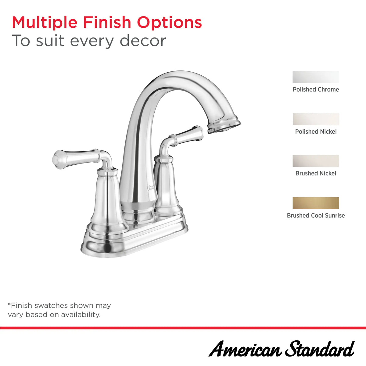 American Standard Delancey 4-Inch Centerset 2-Handle Bathroom Faucet 1.2gpm/4.5 L/min With Lever Handles - details