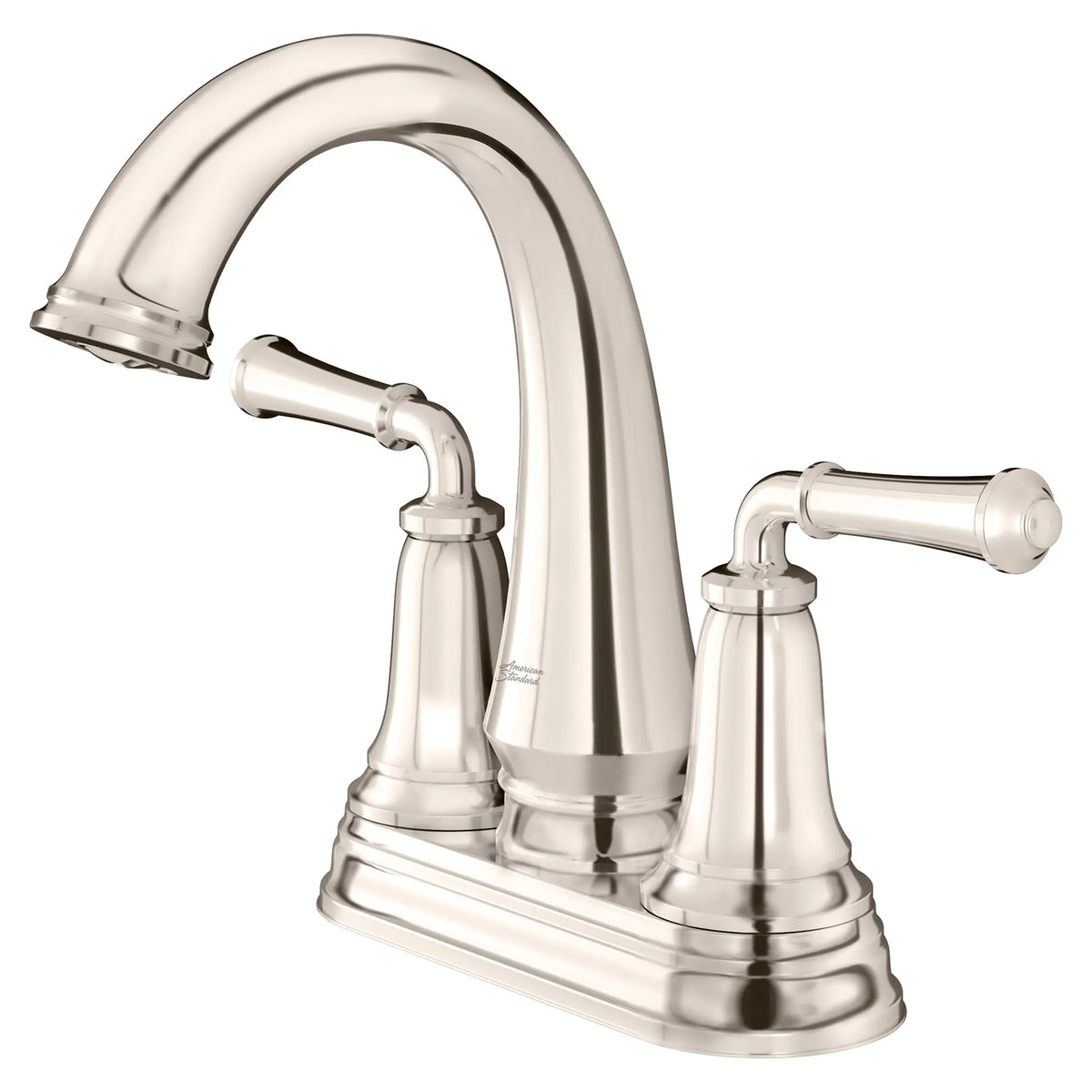 American Standard Delancey 4-Inch Centerset 2-Handle Bathroom Faucet 1.2gpm/4.5 L/min With Lever Handles - Polished Nickel