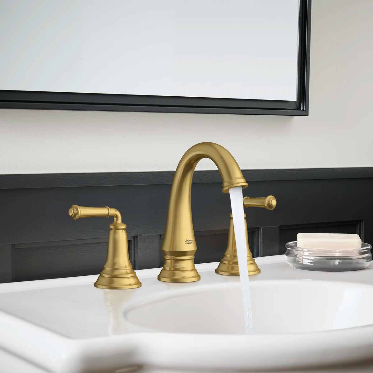 American Standard Delancey 8-Inch Widespread 2-Handle Bathroom Faucet 1.2 gpm/4.5 L/min With Lever Handles - details