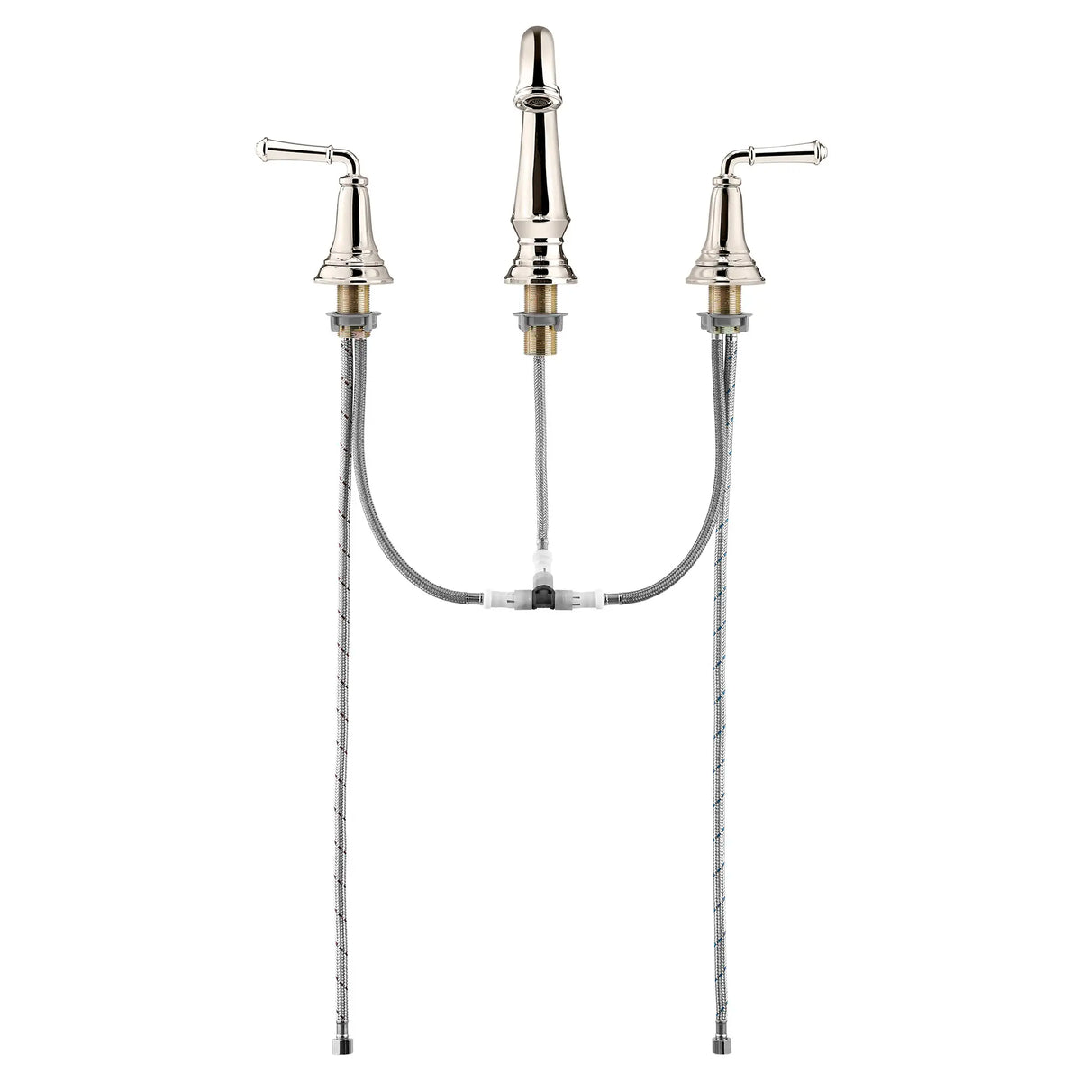 American Standard Delancey 8-Inch Widespread 2-Handle Bathroom Faucet 1.2 gpm/4.5 L/min With Lever Handles - Polished Nickel