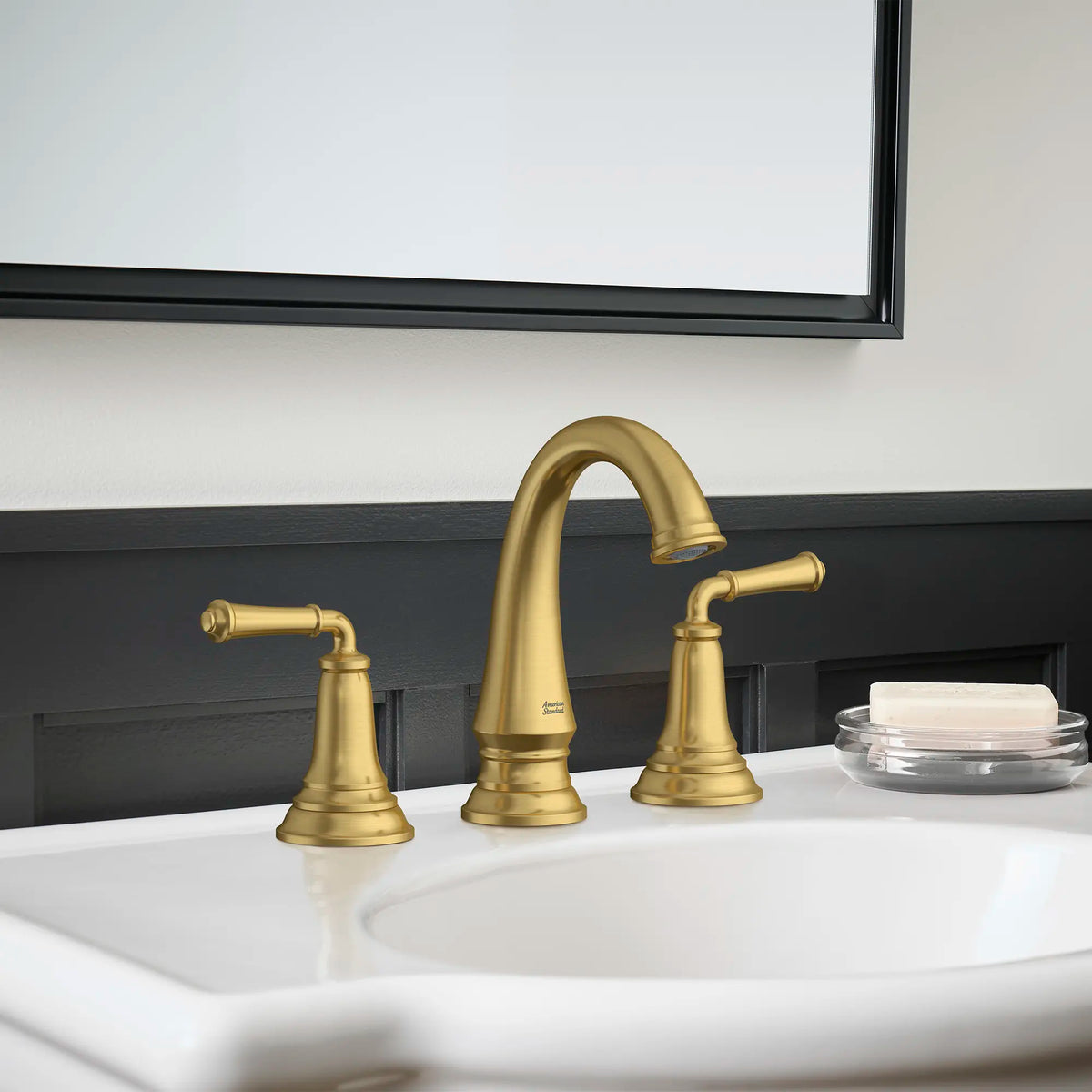 American Standard Delancey 8-Inch Widespread 2-Handle Bathroom Faucet 1.2 gpm/4.5 L/min With Lever Handles - details