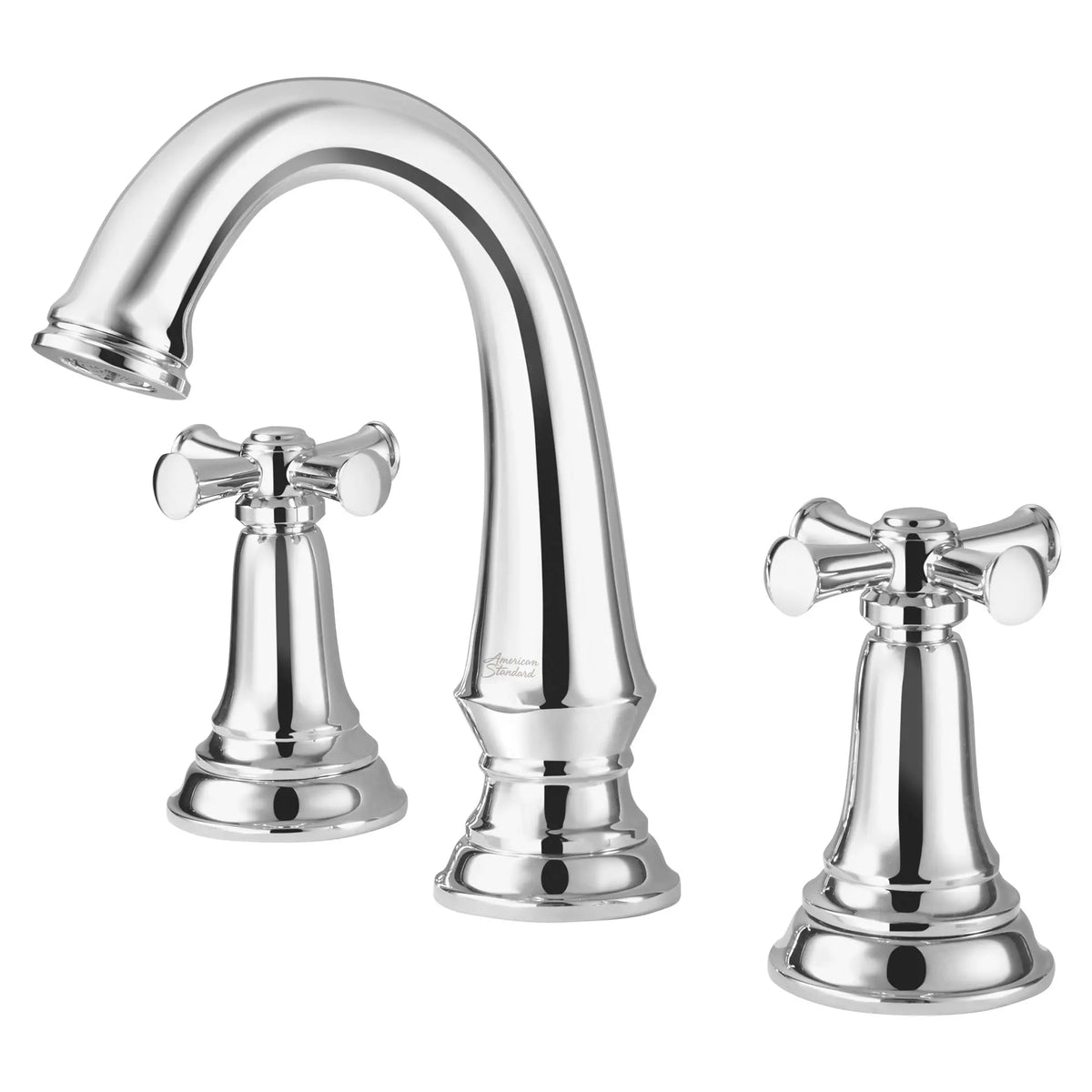 American Standard Delancey 8-Inch Widespread 2-Handle Bathroom Faucet 1.2 gpm/4.5 L/min With Cross Handles - Polished Chrome