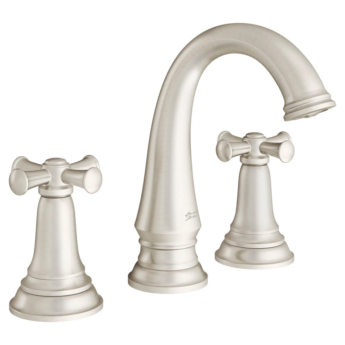 American Standard Delancey 8-Inch Widespread 2-Handle Bathroom Faucet 1.2 gpm/4.5 L/min With Cross Handles - Brushed Nickel