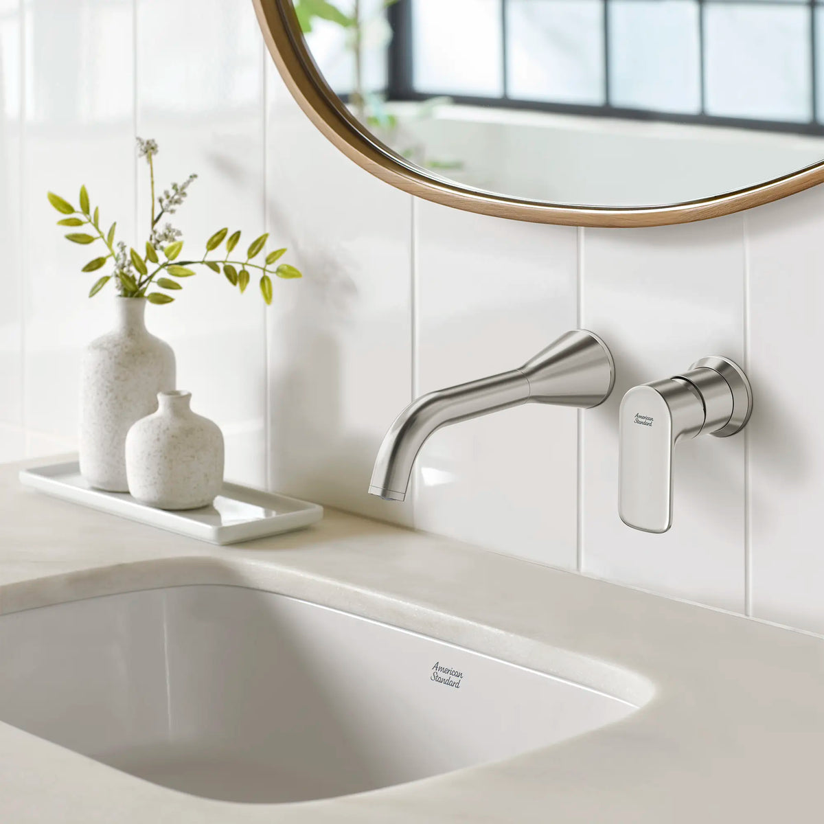 American Standard Aspirations Single Handle Wall-Mount Faucet 1.2 gpm/4.5 L/min With Lever Handle - details