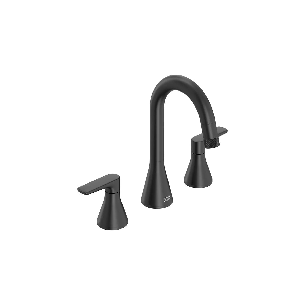 American Standard Aspirations 8-Inch Widespread 2-Handle Pull-Down Bathroom Faucet 1.2gpm/4.5 L/min With Lever Handles - Matte Black