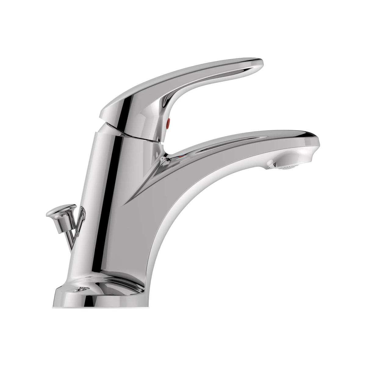 American Standard Colony PRO 4-Inch Centerset Single-Handle Bathroom Faucet 1.2 gpm/4.5 Lpm Less Drain With Lever Handle - Polished Chrome