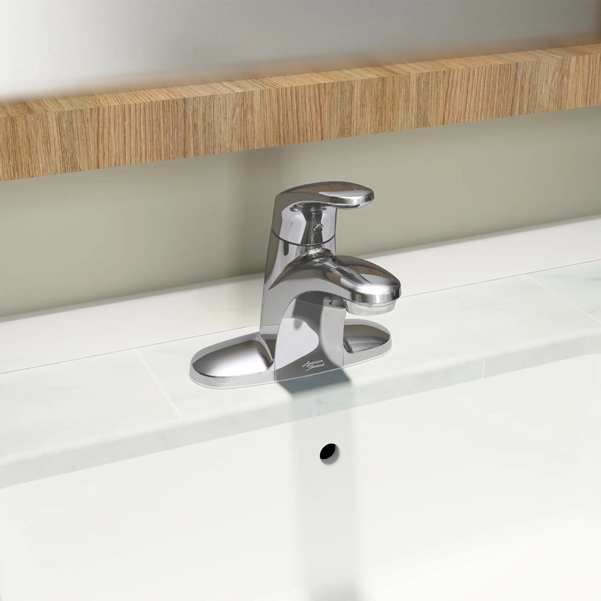 American Standard Colony PRO 4-Inch Centerset Single-Handle Bathroom Faucet 1.2 gpm/4.5 L/min With Grid Drain and Lever Handle - details