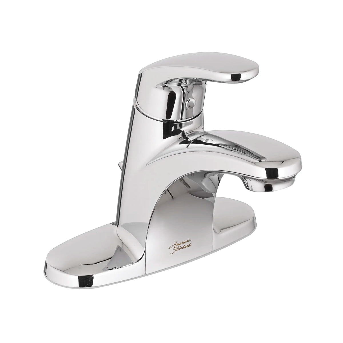 American Standard Colony PRO 4-Inch Centerset Single-Handle Bathroom Faucet 0.5 gpm/1.9 L/min Less Drain With Lever Handle - Polished Chrome