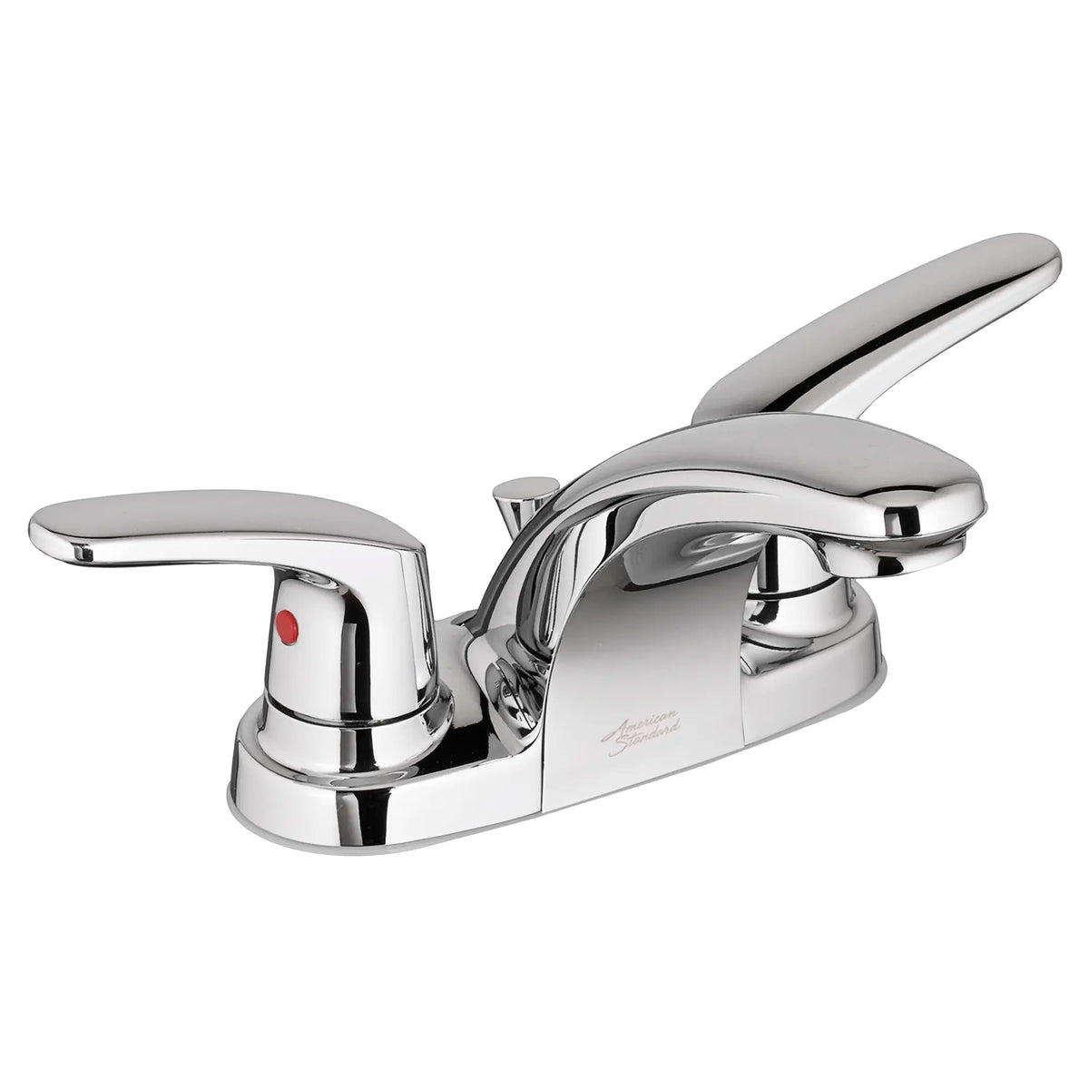 American Standard Colony PRO 4-Inch Centerset 2-Handle Bathroom Faucet 1.2 gpm/4.5 Lpm With Lever Handles - Polished Chrome