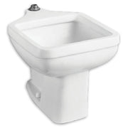 American Standard Terrazzo Pedestal Base for Clinic Service Sink, Black on White Finish - Black On White