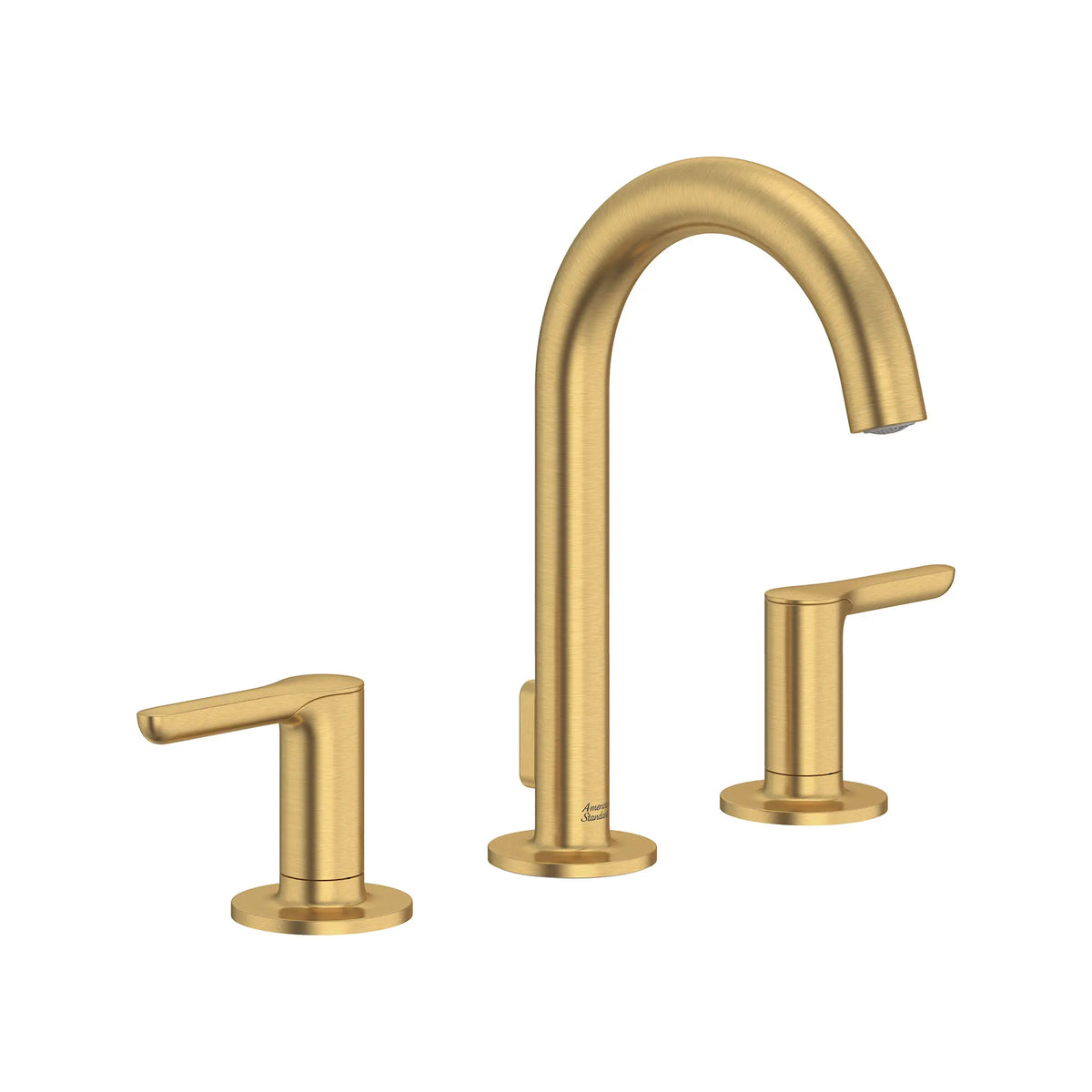 American Standard Studio S 8-Inch Widespread 2-Handle Bathroom Faucet 1.2 gpm/4.5 L/min With Lever Handles - Brushed Cool Sunrise