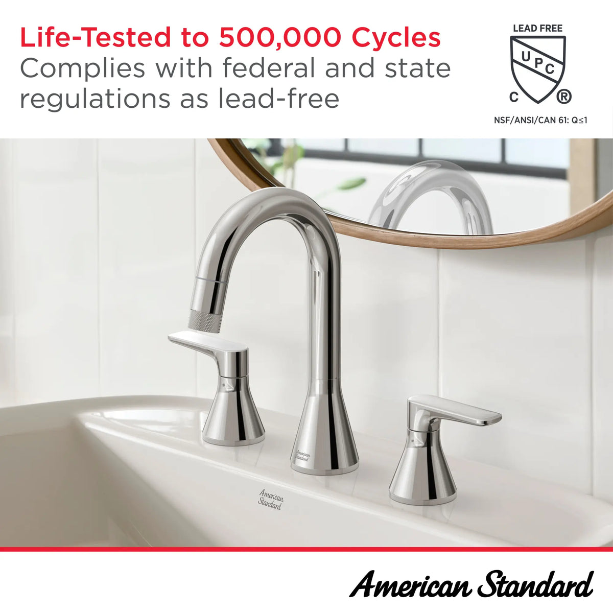 American Standard Studio S Widespread Low Spout Lever Handles 1.2 gpm/4.5 L/min With Lever Handles 7105857 - details