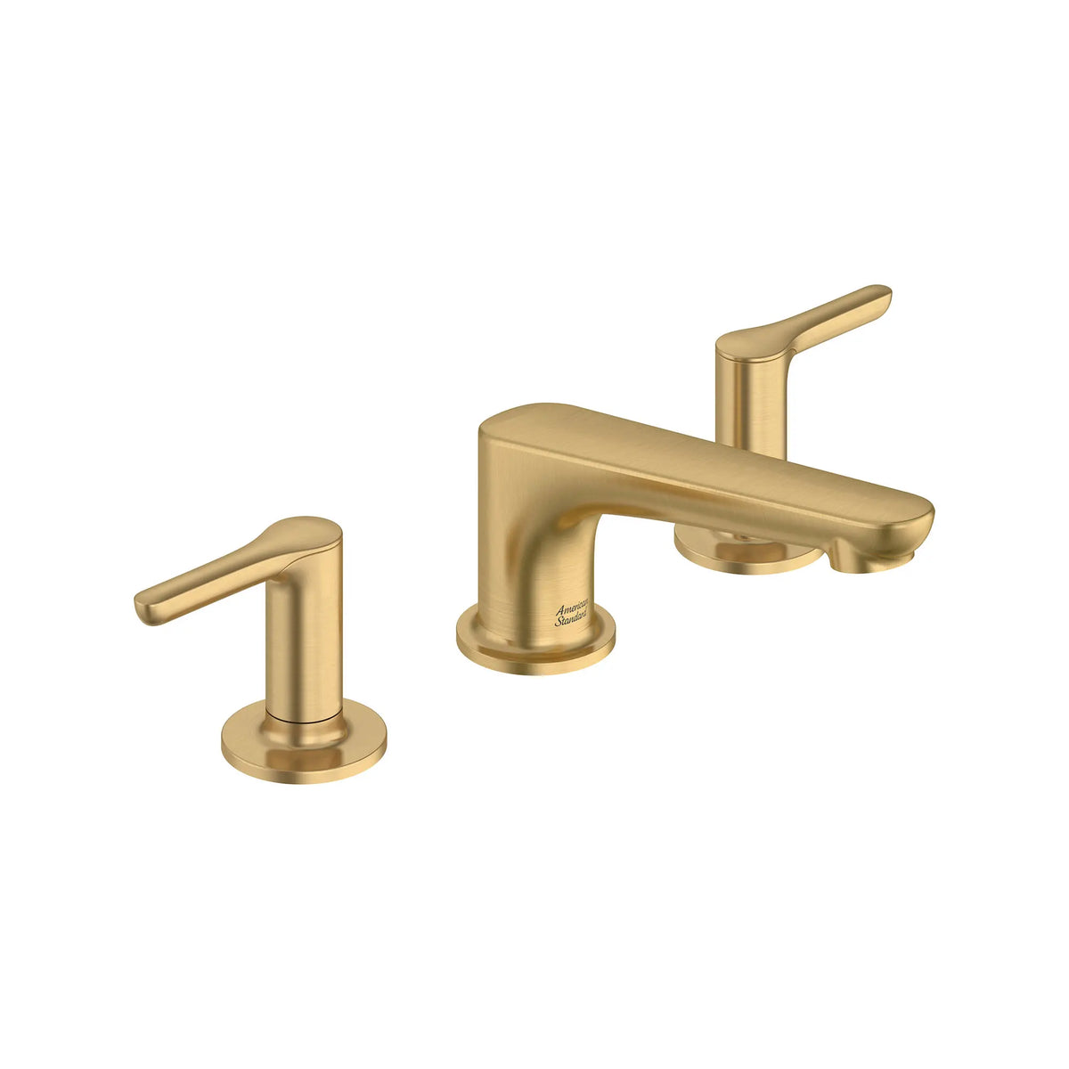 American Standard Studio S Widespread Low Spout Lever Handles 1.2 gpm/4.5 L/min With Lever Handles 7105857 - Brushed Cool Sunrise