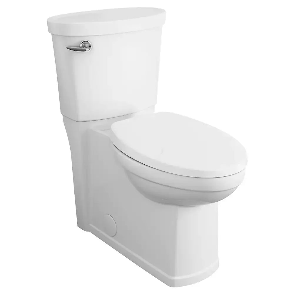 American Standard Décor Two-Piece 1.28 gpf/4.8 Lpf Chair Height Elongated Complete Toilet With Seat - White