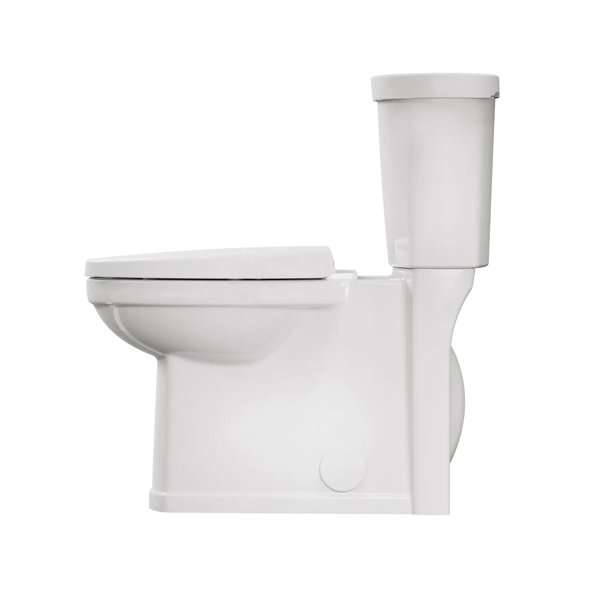 American Standard Décor Two-Piece 1.28 gpf/4.8 Lpf Chair Height Elongated Complete Toilet With Seat - details