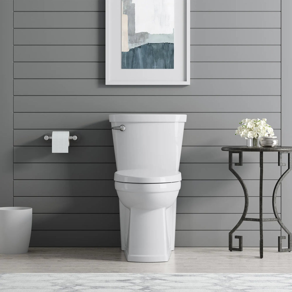American Standard Décor Two-Piece 1.28 gpf/4.8 Lpf Chair Height Elongated Complete Toilet With Seat - product view