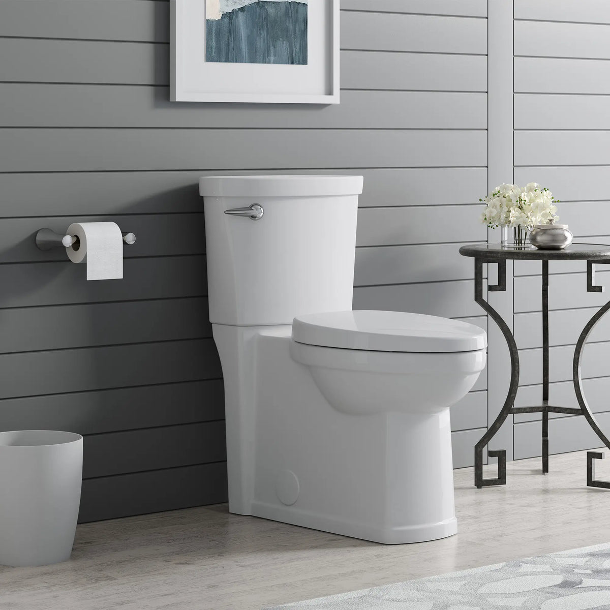 American Standard Décor Two-Piece 1.28 gpf/4.8 Lpf Chair Height Elongated Complete Toilet With Seat - product view