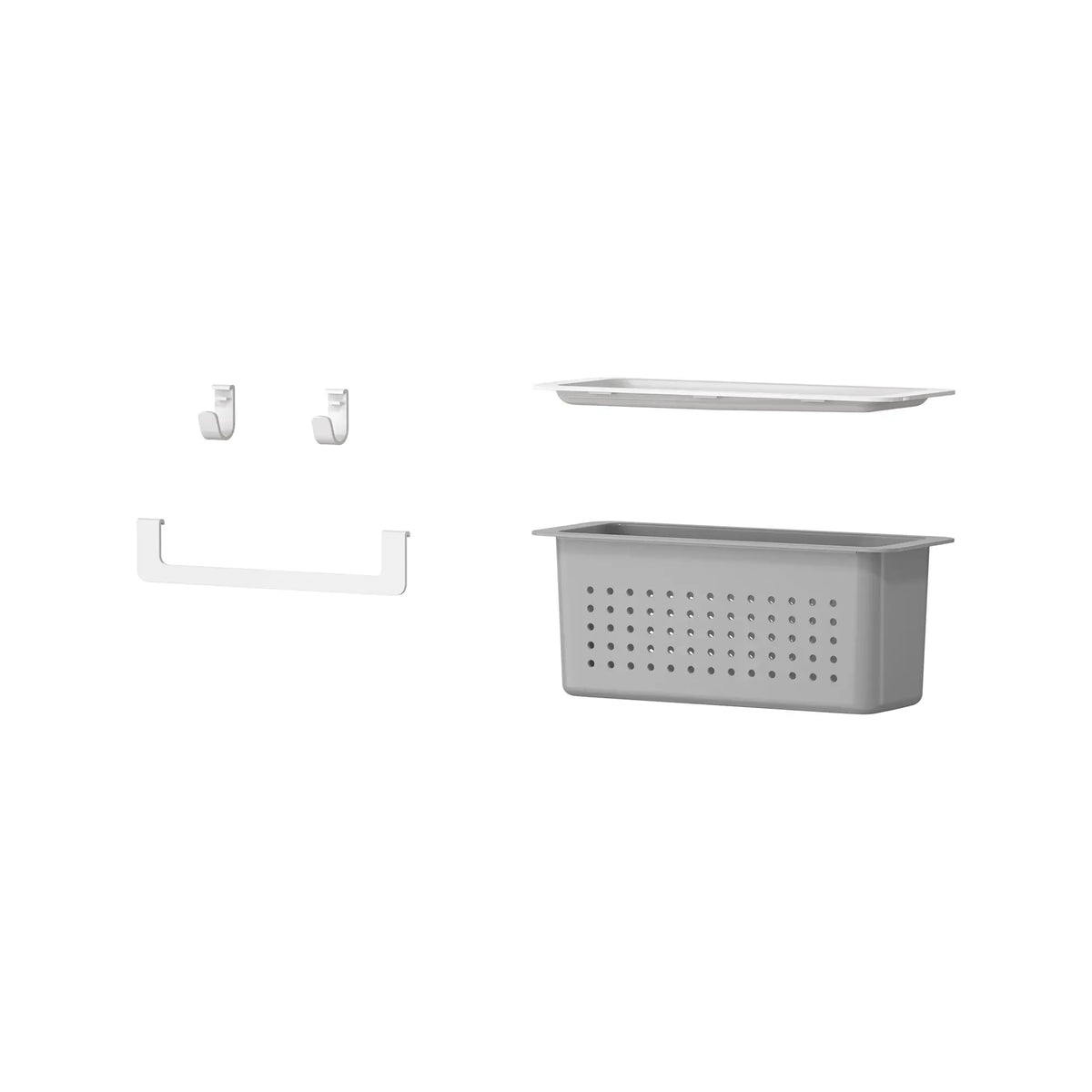 American Standard Aspirations Customizable Shelving 5-Piece Accessories Kit 7194000 - White