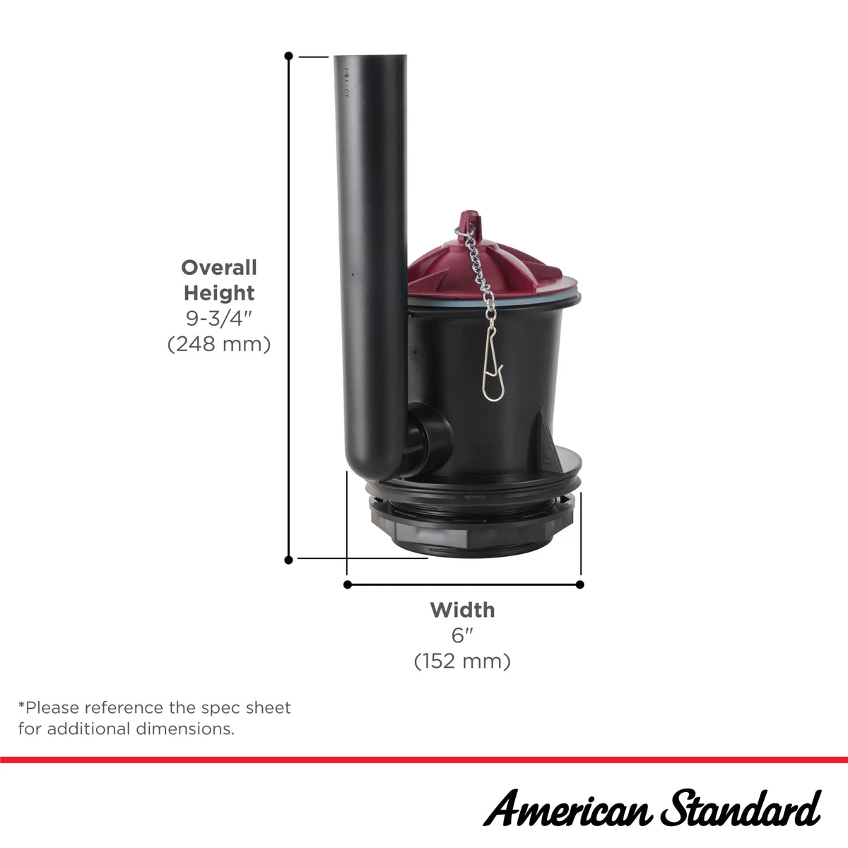 American Standard Champion Universal Flush Valve Kit - details