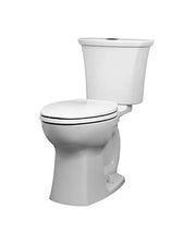 American Standard Edgemere Two-Piece Dual Flush 1.6 gpf/6.0 Lpf and 1.1 gpf/4.1 Lpf Chair Height Elongated Complete Toilet With Seat - White