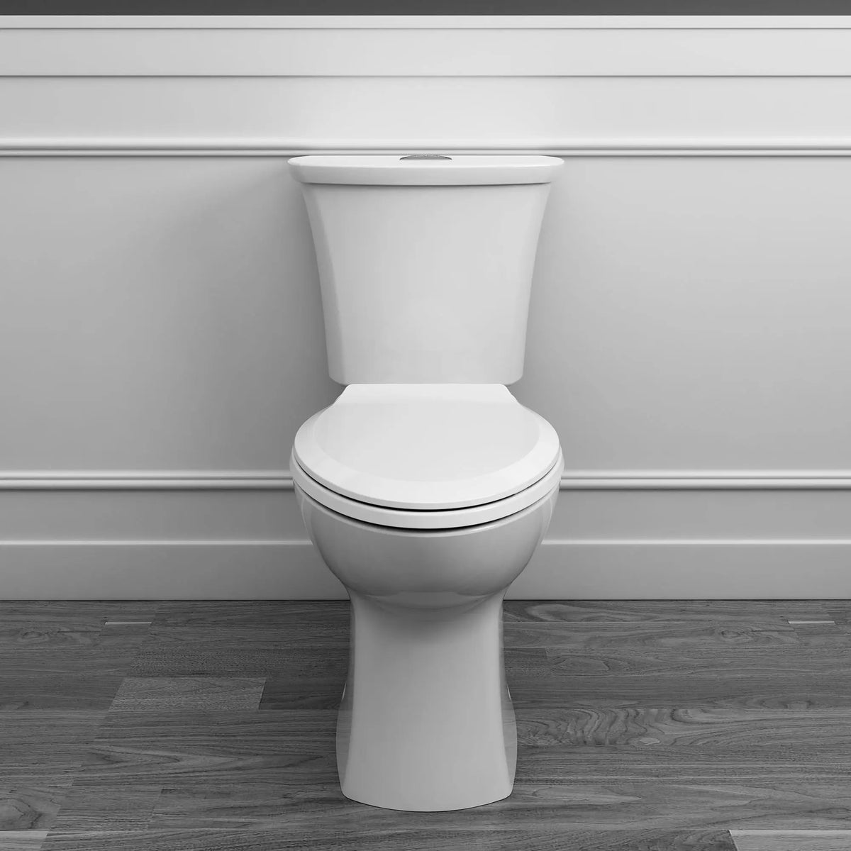 American Standard Edgemere Two-Piece Dual Flush 1.6 gpf/6.0 Lpf and 1.1 gpf/4.1 Lpf Chair Height Elongated Complete Toilet With Seat - details