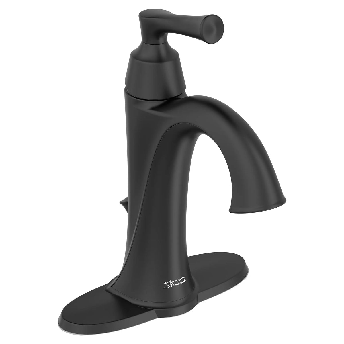 American Standard Estate Single Hole Single-Handle Bathroom Faucet 1.2 gpm/4.5 L/min With Lever Handle - Matte Black