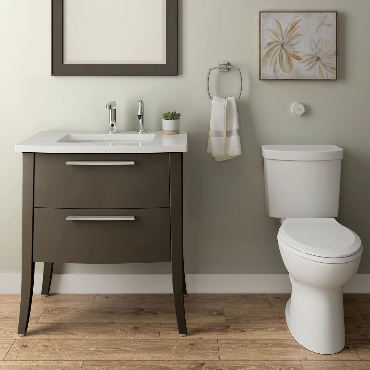 American Standard Touchless Sensor-Operated Foam Soap Dispenser, Battery Powered - details