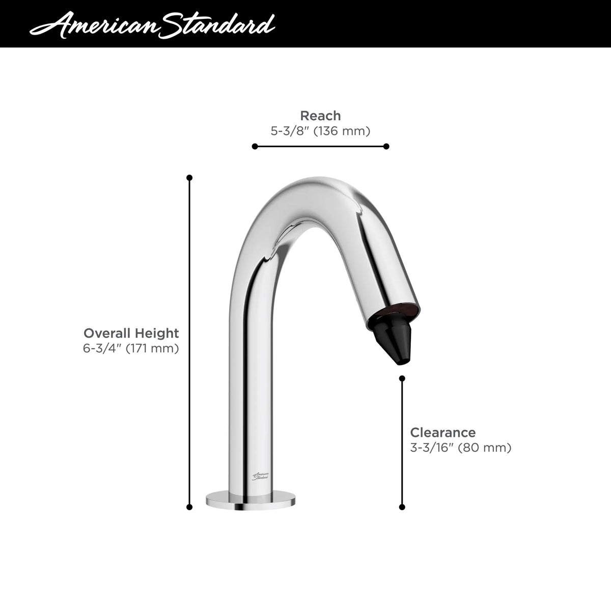 American Standard Touchless Sensor-Operated Foam Soap Dispenser, Battery Powered - details