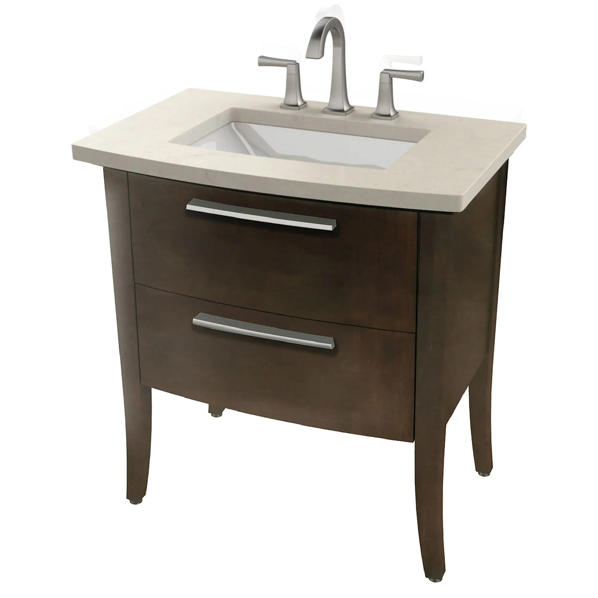 American Standard Quartz Top with 8-Inch Widespread for Townsend Under Counter Sink - product view