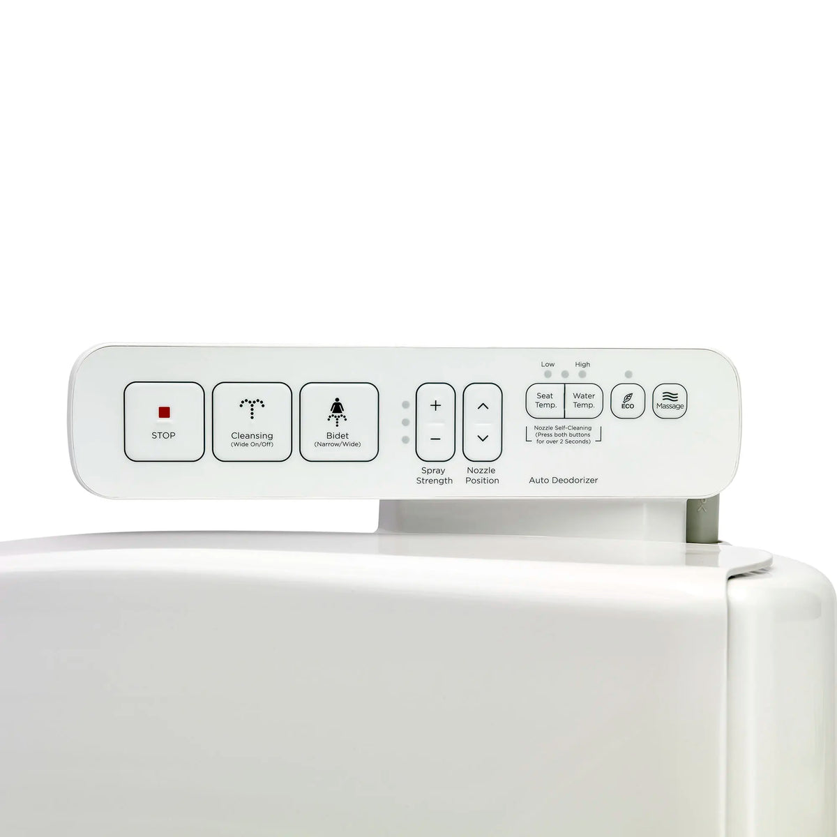 American Standard Advanced Clean 1.0 Electric SpaLet Bidet Seat With Side Panel Operation - White