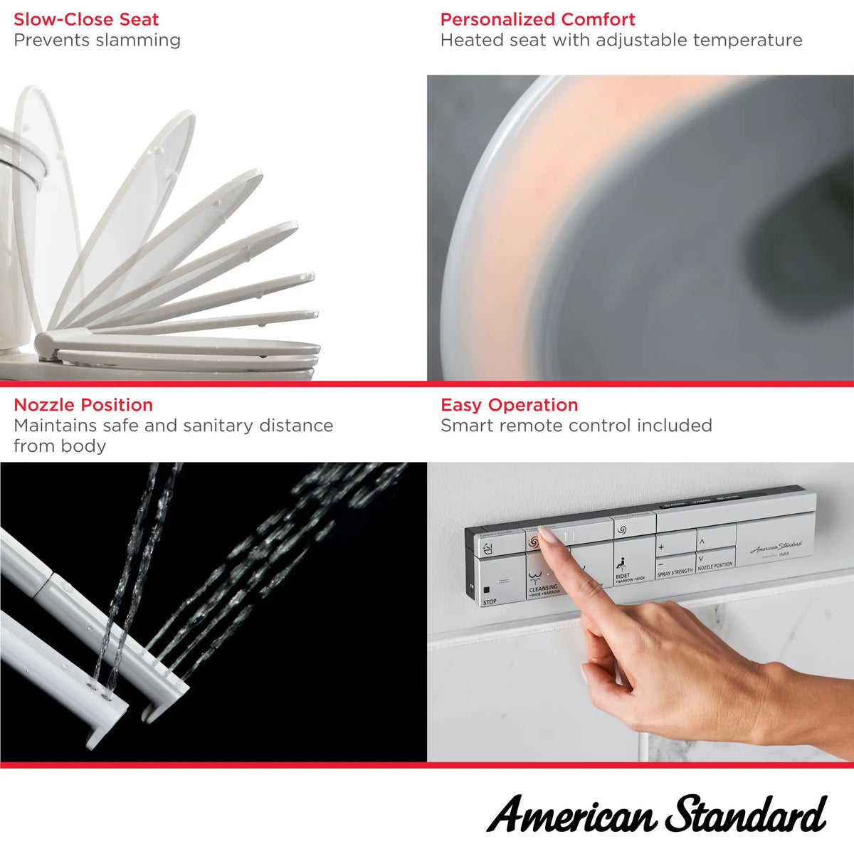 American Standard Advanced Clean 100 SpaLet Bidet Toilet Seat Unit - details
