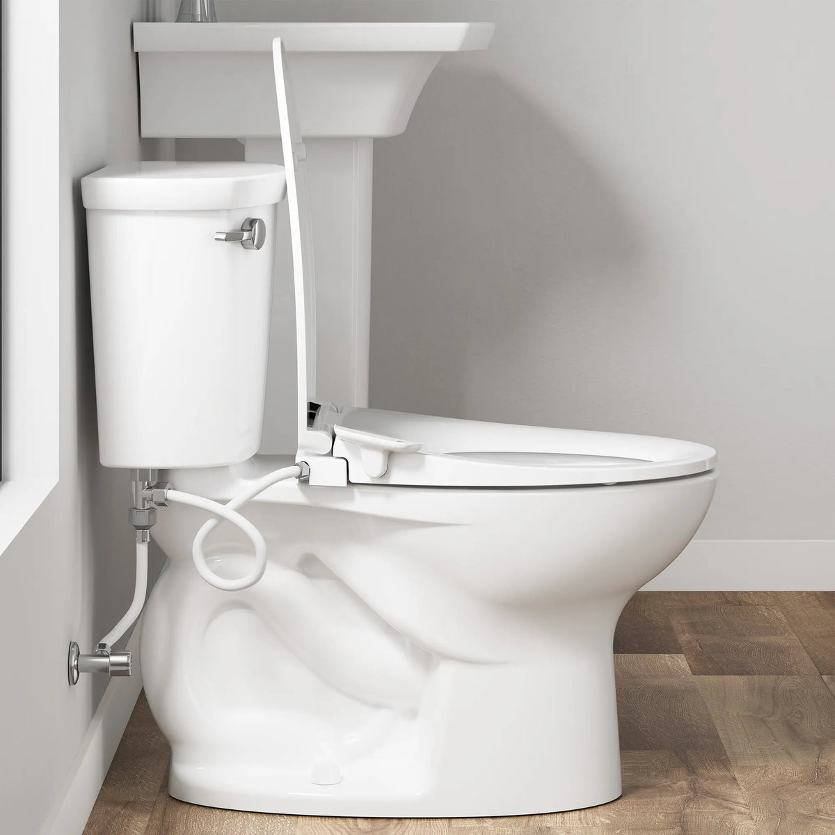 American Standard AquaWash Essentials Non-Electric SpaLet Bidet Seat With Manual Operation - details