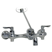 American Standard Top Brace Wall-Mount Service Sink Faucet with 6-Inch Vacuum Breaker Spout - Polished Chrome