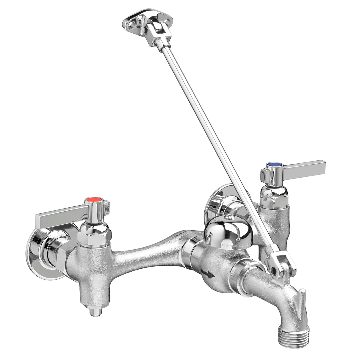 American Standard Top Brace Wall-Mount Service Sink Faucet with 6-Inch Vacuum Breaker Spout - product view